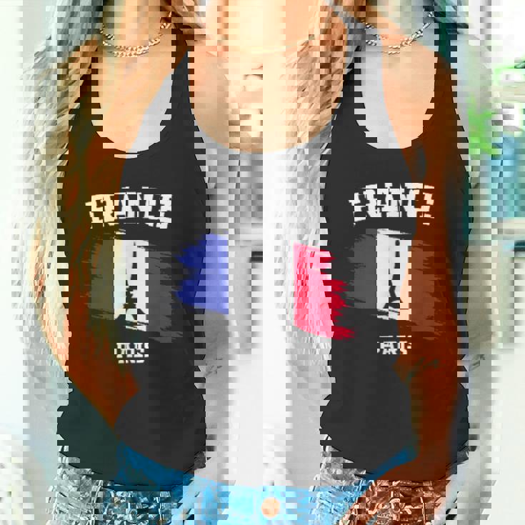 エッフェル塔 パリ フランス フランス 国旗 バケーション パリ タンクトップ