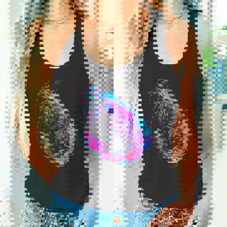 エビ 海 海 海 エビ 海 動物 海洋 哺乳類 モチーフ タンクトップ