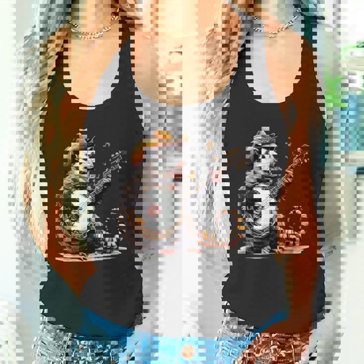 オポッサム演奏 バンジョー ギター 面白い ポッサムハット ゴミ オポッサム タンクトップ