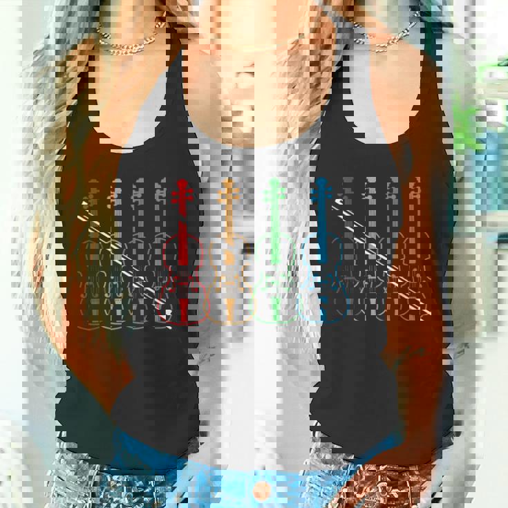 オーケストラ ヴァイオリン 奏者 音楽 ヴィンテージ 楽器 バイオリン タンクトップ