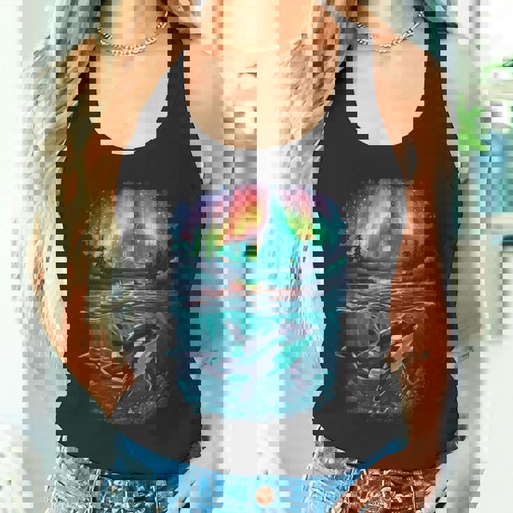 オーロラシャチが特徴のオルカ。 タンクトップ