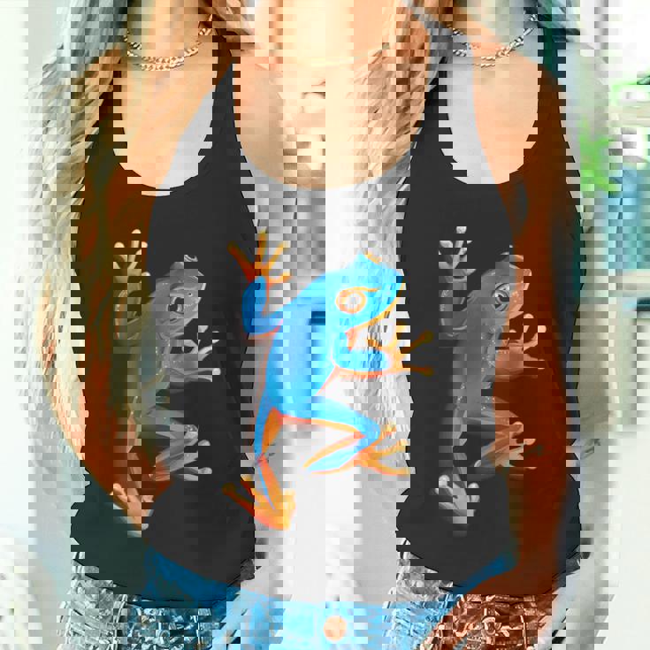 カエルの恋人-青いカエル タンクトップ