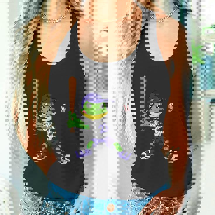 カエルの野球、カエルの野球、カエルの野球選手 タンクトップ