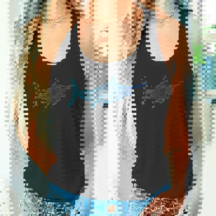 カジキ フィッシングシャツ ネイティブハワイアン ハワイアントライバル タンクトップ