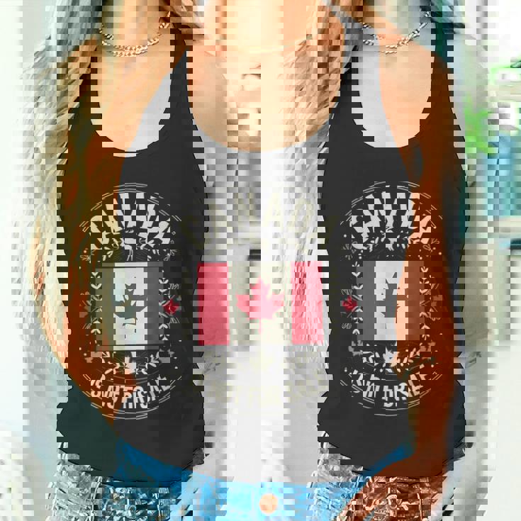 カナダは非売品です 愛国的なカナダ人 タンクトップ