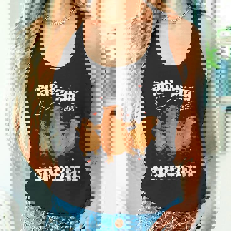 カピバラ好きファニーパラパラカピバラ タンクトップ