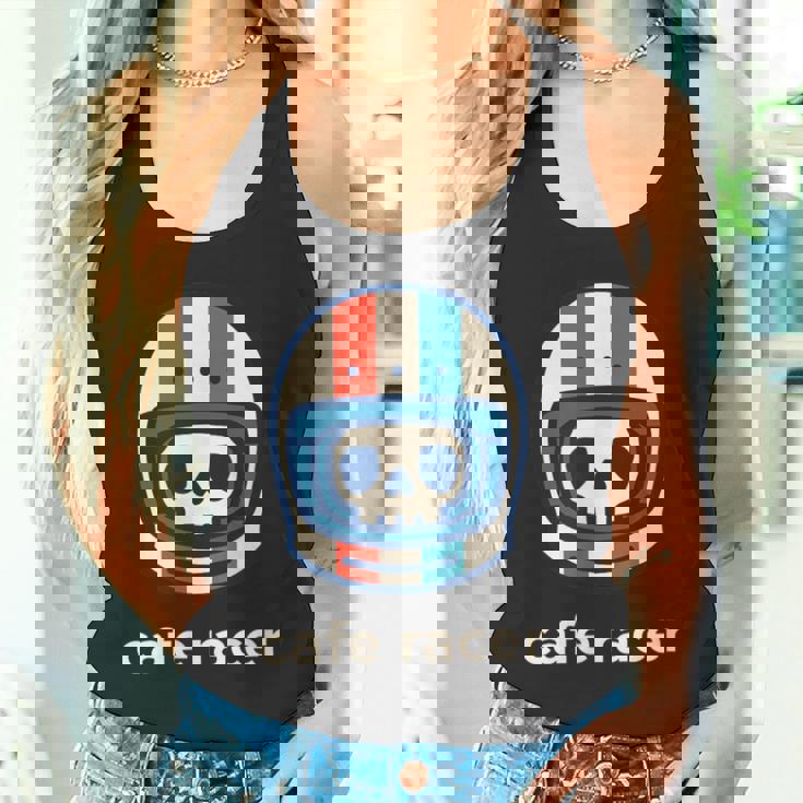 カフェレーサー トレンディ シンプル ヘルメット デザイン バイク タンクトップ