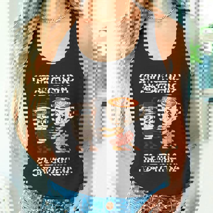 カプチーノ アサシーノ バレリーナ イタリアン ブレイン ミーム キッズ タンクトップ