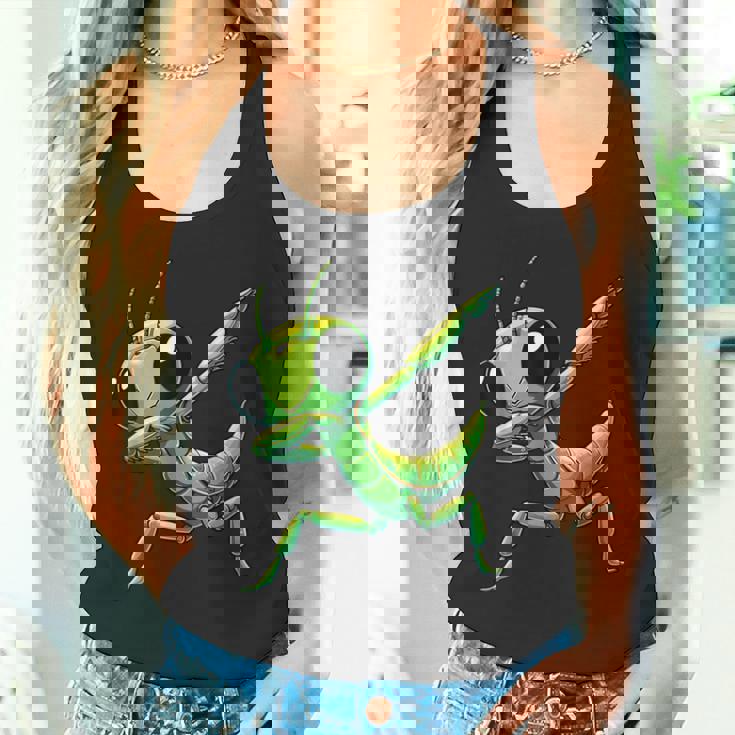 カマキリ、おかしなカマキリ タンクトップ