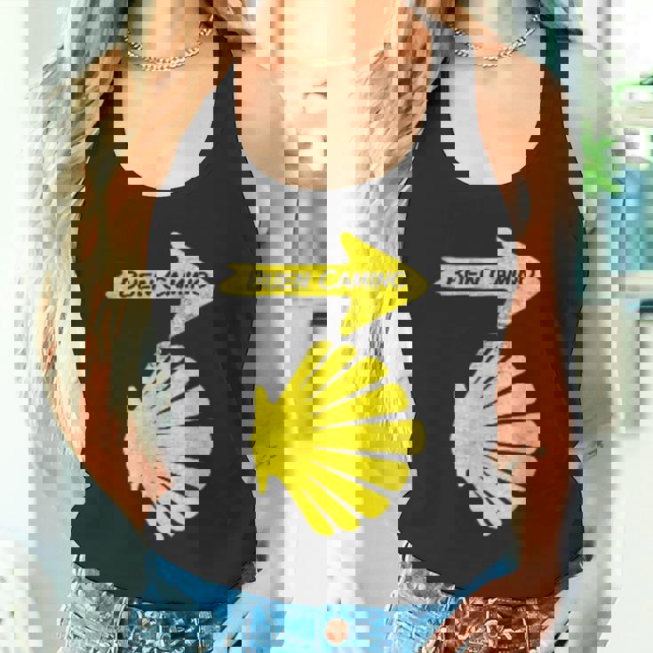 カミーノデサンティアゴの巡礼のシンボル、ブエンカミノシェル タンクトップ