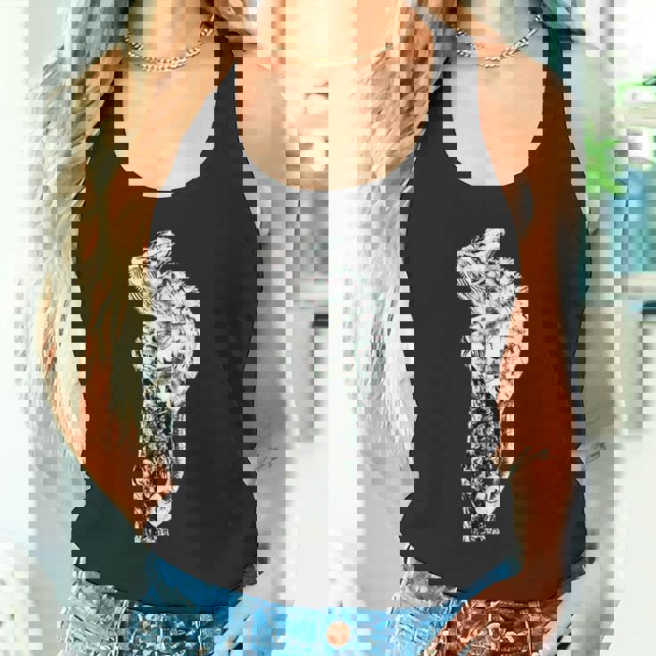 カメレオン 爬虫類 モチーフ カラフル テラリウム カメレオン タンクトップ