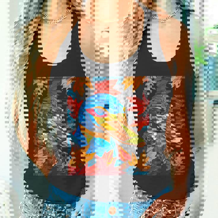 カモノハシ 動物 モチーフ イラスト カモノハシ タンクトップ