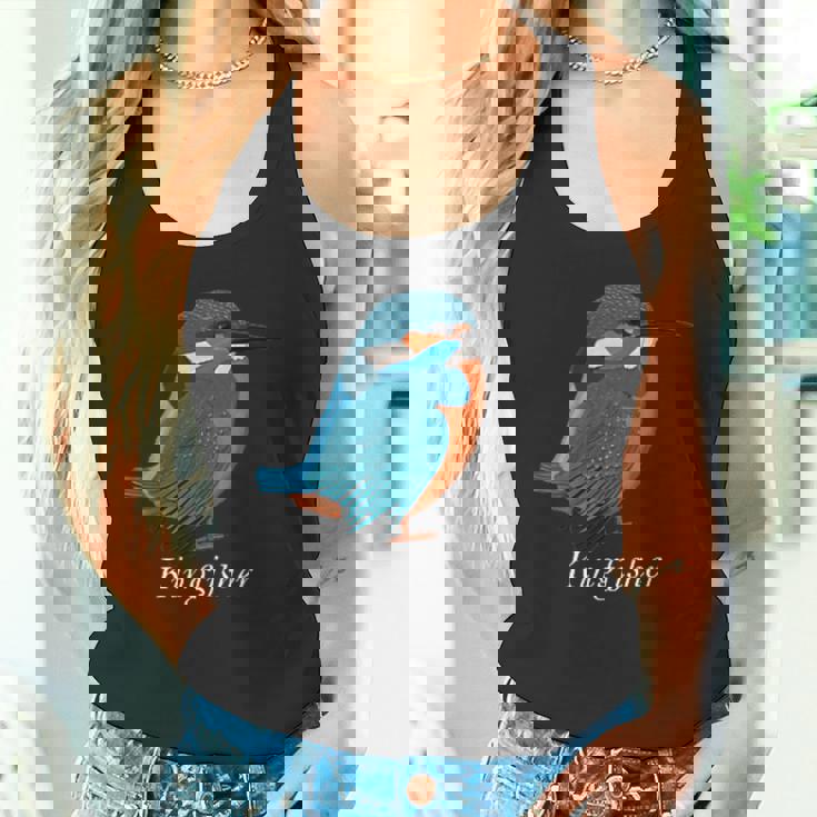 カワセミ 鳥 動物 図 バードウォッチング 贈り物 鳥類学者 生物学者 自然科学 タンクトップ