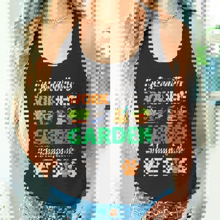 ガーデニング 犬 ペット好き 庭師 庭 ペット ギフト 植物 タンクトップ