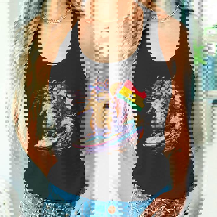 ガーナ プライド サーフィン リス ガーナのルーツ ガーナ国旗 タンクトップ