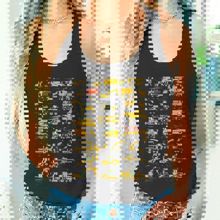 キッズ 建設車両 男の子 コンクリートミキサー クレーン タンクトップ