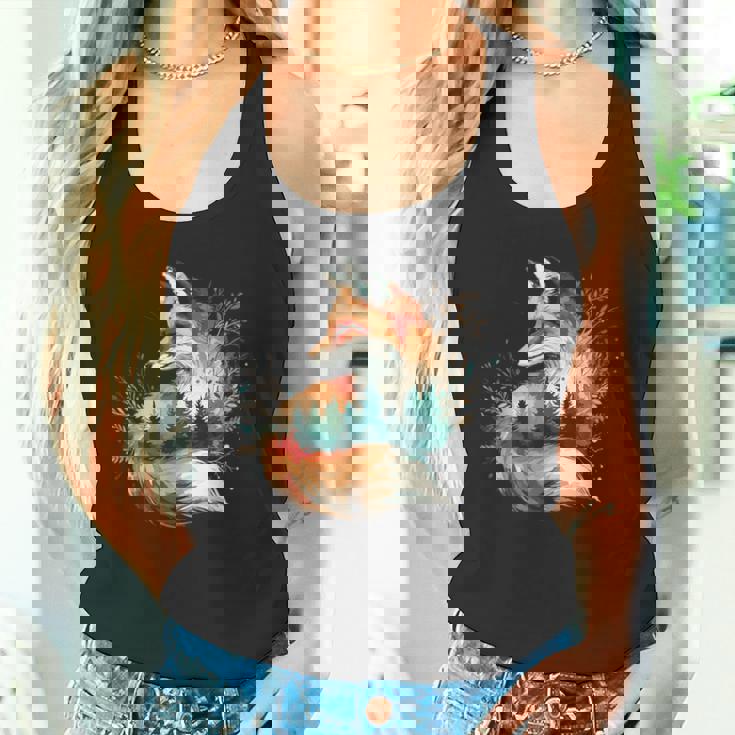 キツネアート タンクトップ