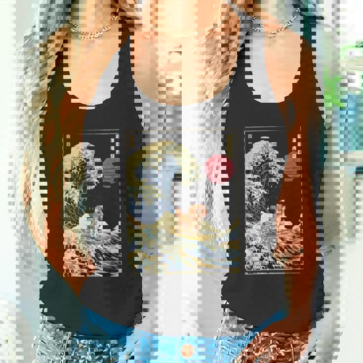 キャバリア王チャールズ・スパニエル 日本神奈川波 面白い タンクトップ