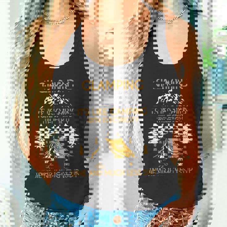 キャンパー ワインキャンプ ネイチャー グランピング キャンプテント タンクトップ