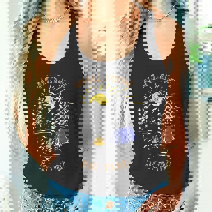 キャンプ スモールハウス ビッグヤード 山岳 キャンプファイヤー テント キャンプ タンクトップ