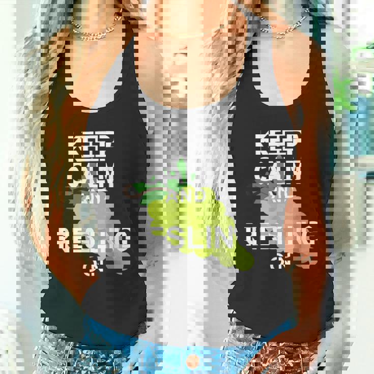 キープ・カームとリースリング・オン・ワイン タンクトップ