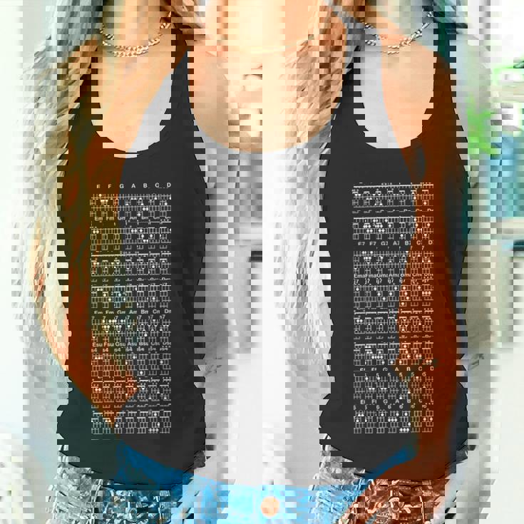 ギター 運指 コード一覧 音楽 ギフトアイデア おもしろ ギター奏者 クラシック ギタリスト コード表 おしゃれ タンクトップ