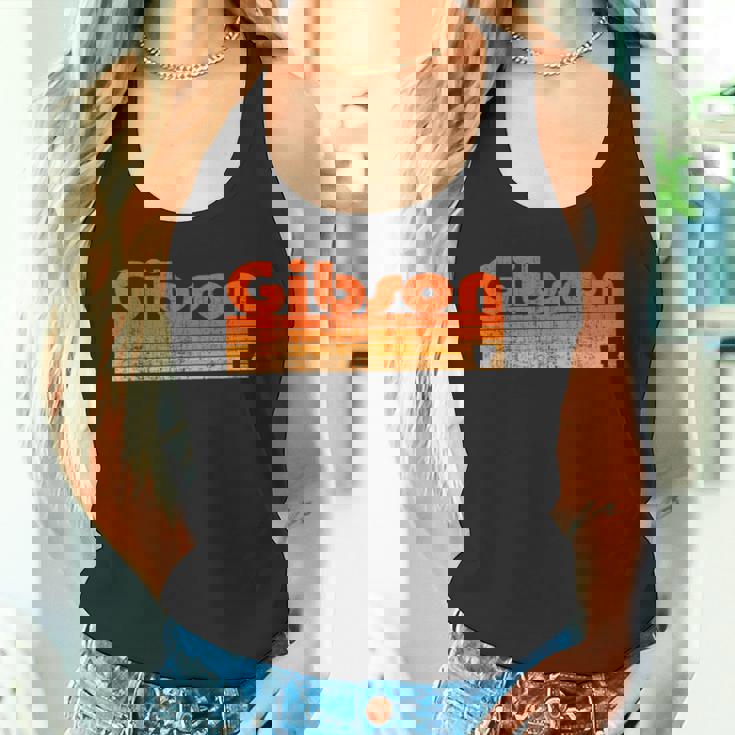 ギブソン、アーカンソーレトロ80年代スタイル タンクトップ