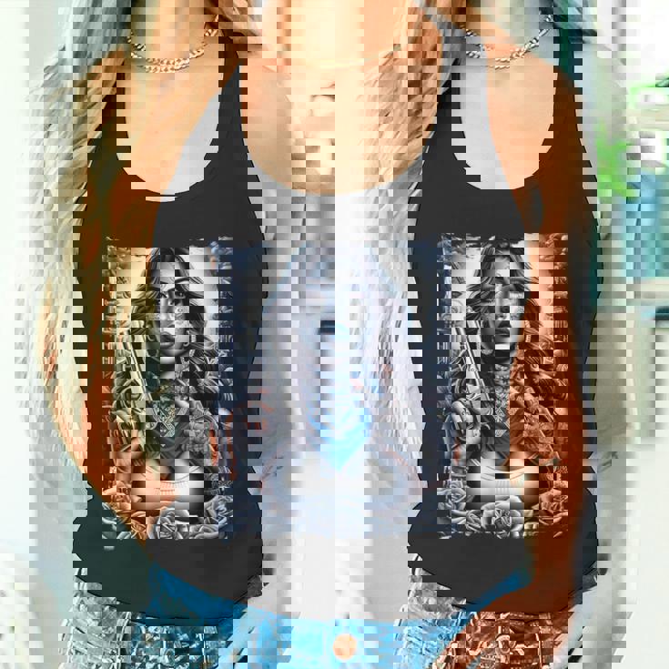 ギャングガール ヒップホップ チカーノデザイン タンクトップ