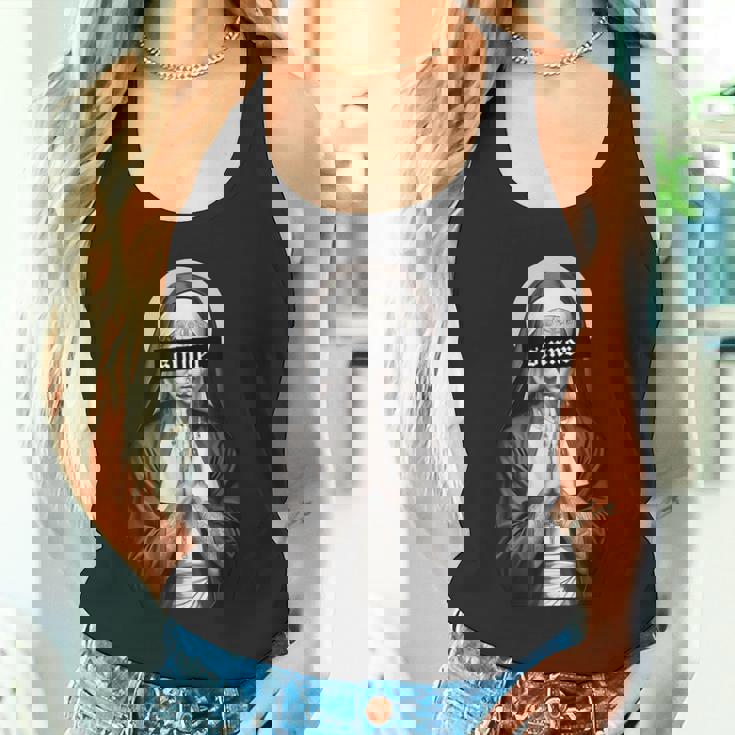 ギャングスター 修道女 入れ墨 尼僧 タトゥーアート ストリートウェア ヒップホップ タンクトップ