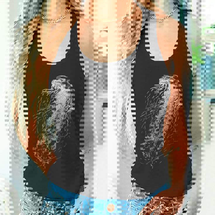 クラゲ 動物 モチーフ イラスト クラゲ タンクトップ