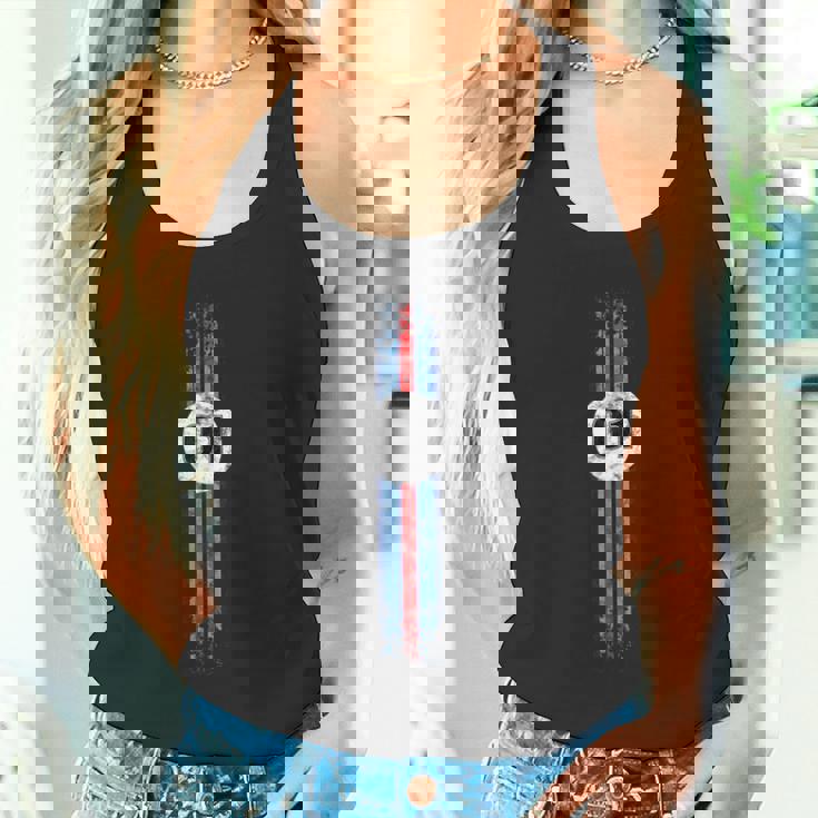 クラシックなビンテージモータースポーツ仕上げ。 タンクトップ