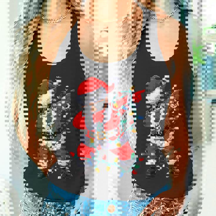 クリスマス サンタクロース ダビングダンス クリスマスライト 家族 タンクトップ