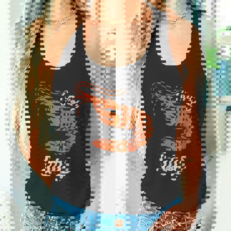 クレイジー エビ レディ シーフード ラバー ディープオーシャン アニマル エビ タンクトップ