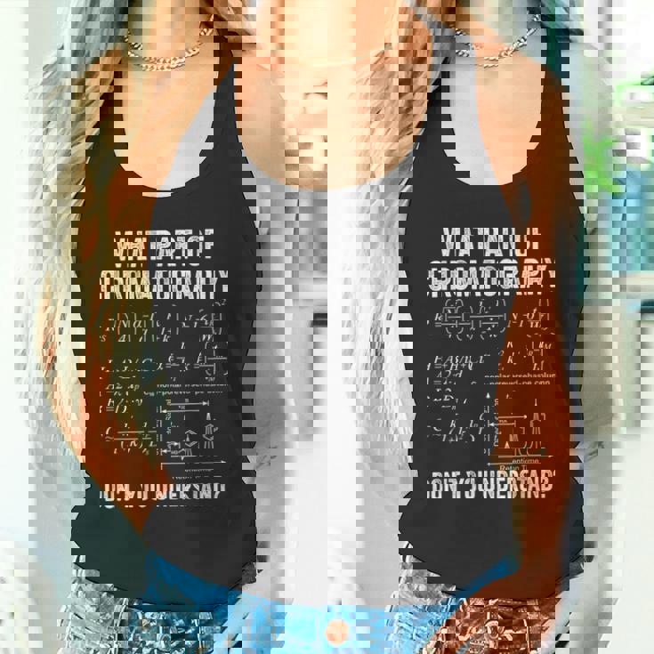 クロマトグラムとフォーミュラでクロマトグラフィーを理解する タンクトップ