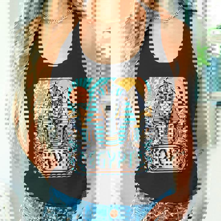 クールなエジプトスフィンクス旅行コスチュームエジプトのお土産。 タンクトップ