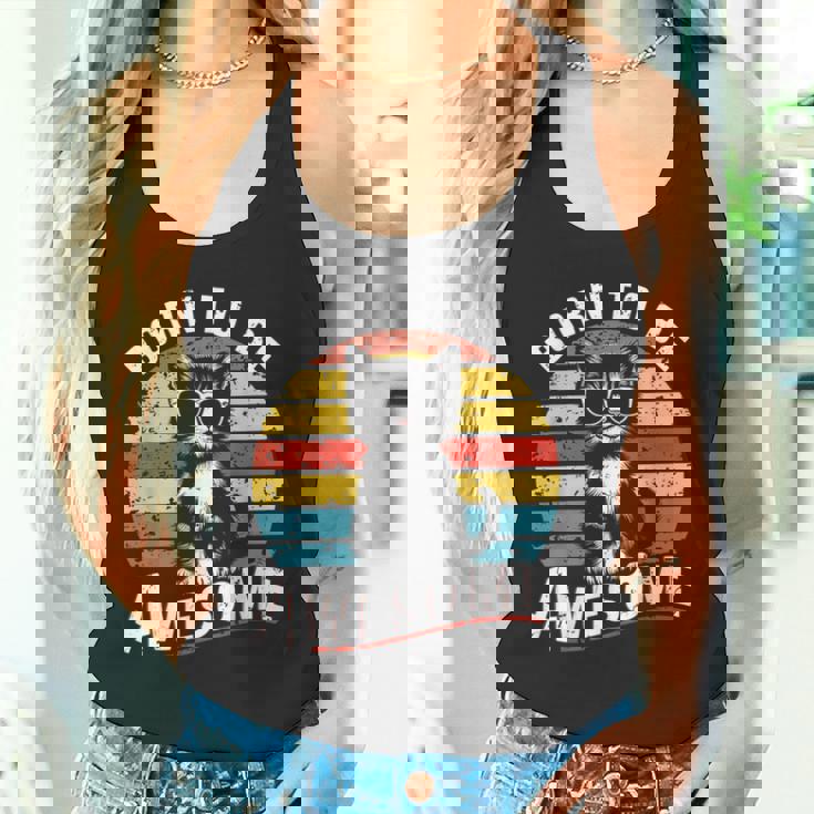 クールな猫のレトロヴィンテージ 素晴らしいために生まれました タンクトップ