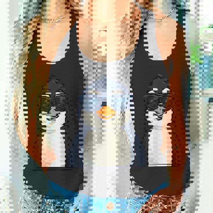 クールサングラス ペンギン 夏 タンクトップ