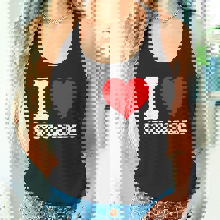 グアム I Heart Guam I Love Guam タンクトップ