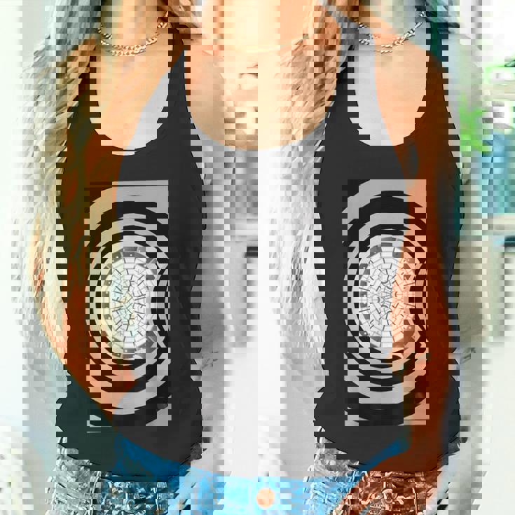 グッゲンハイム美術館 建築愛好家 ブラック&ホワイトデザイン タンクトップ