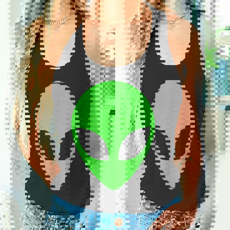 グリーンエイリアンヘッドアパレル 90年代スタイル ファニー エイリアン タンクトップ