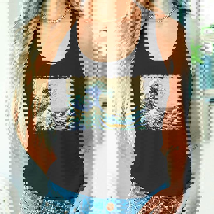 グレートウェーブ 葛飾北斎 名物 ヴィンテージアート おしゃれ タンクトップ