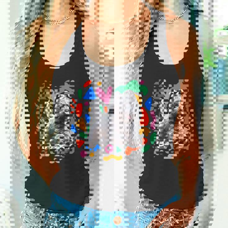 ケアンテリア カラフルなデザインの犬 タンクトップ