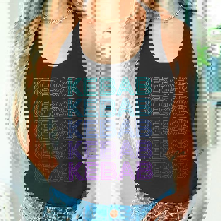 ケバブドーナーケバブケバップレトロ タンクトップ