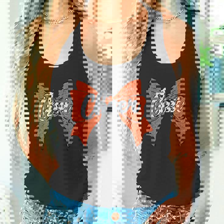 コケット オレンジ チア リボン スポーツ チアリーダー チアリーディング タンクトップ