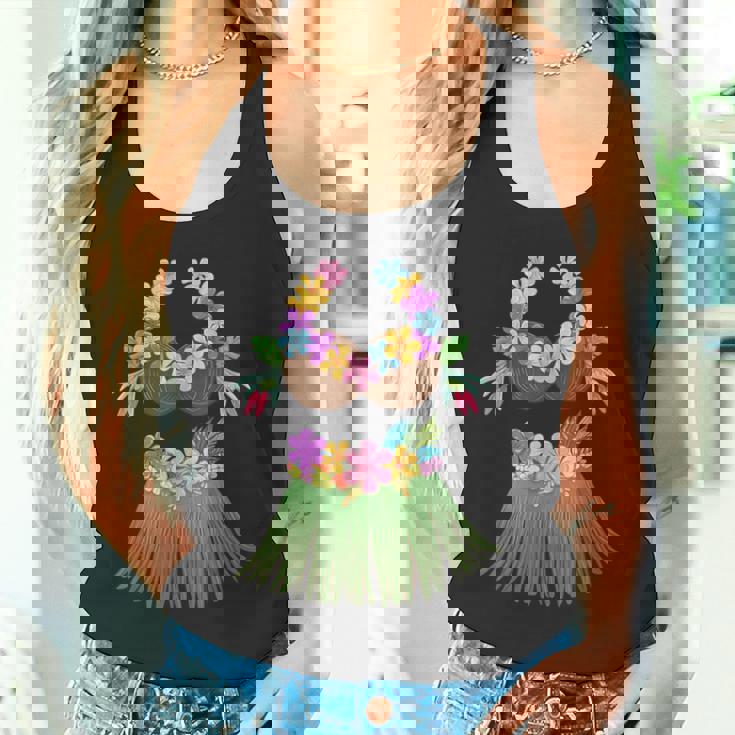 ココナッツブラ レイ 花 草 スカート フラ パーティー ハロウィン タンクトップ