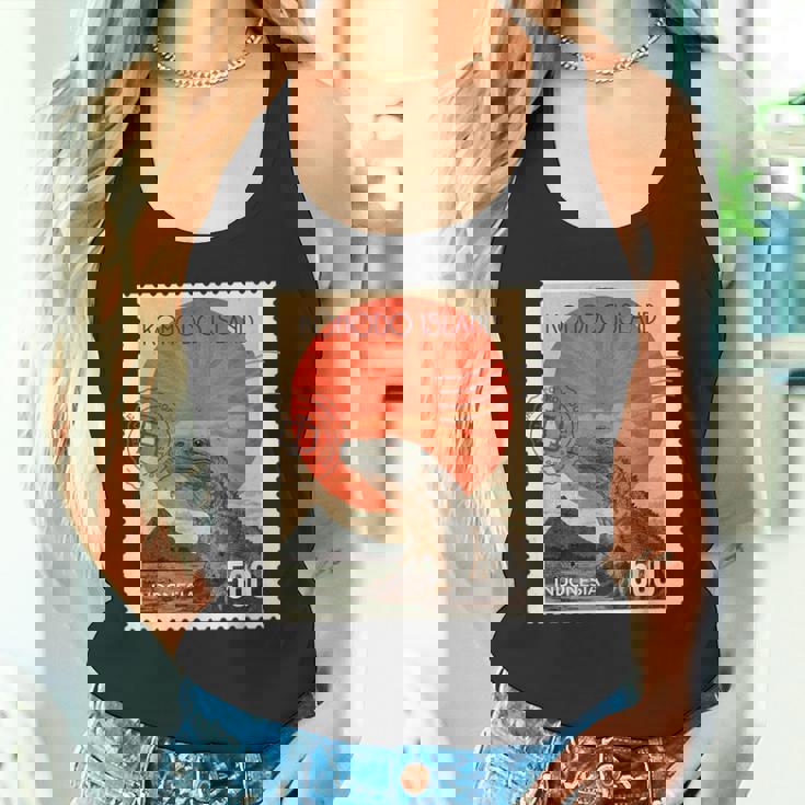 コモド島インドネシアコモドドラゴン タンクトップ