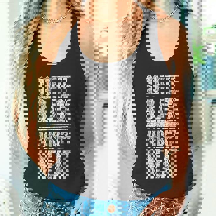 コーヒー ブラック ウイスキー きちんとしたシャツ 面白い バーボン ウイスキー スコッチ タンクトップ