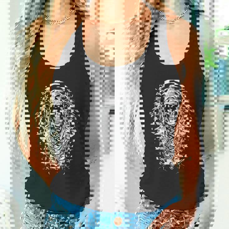 ゴシック 耽美 スケルトン グランジ オカルト Y2k ゴス ハロウィーン タンクトップ