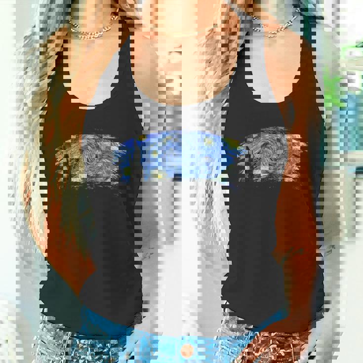 ゴッホ「星月夜」名画 タンクトップ