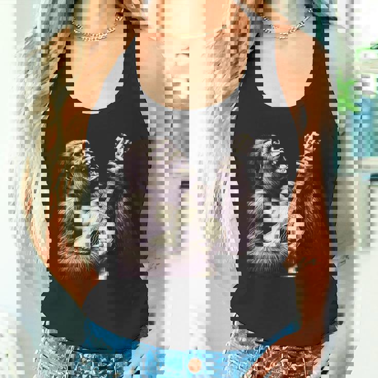 ゴリラ 演奏 ギター 面白い ロック 音楽 ギター ゴリラ タンクトップ